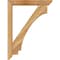 Ekena Millwork Imperial Slat Rough Sawn Bracket w/ Offset Brace, Western Red Cedar, 6"W x 36"D x 48"H BKT0604X36X48IMP06RWR - alternate 2